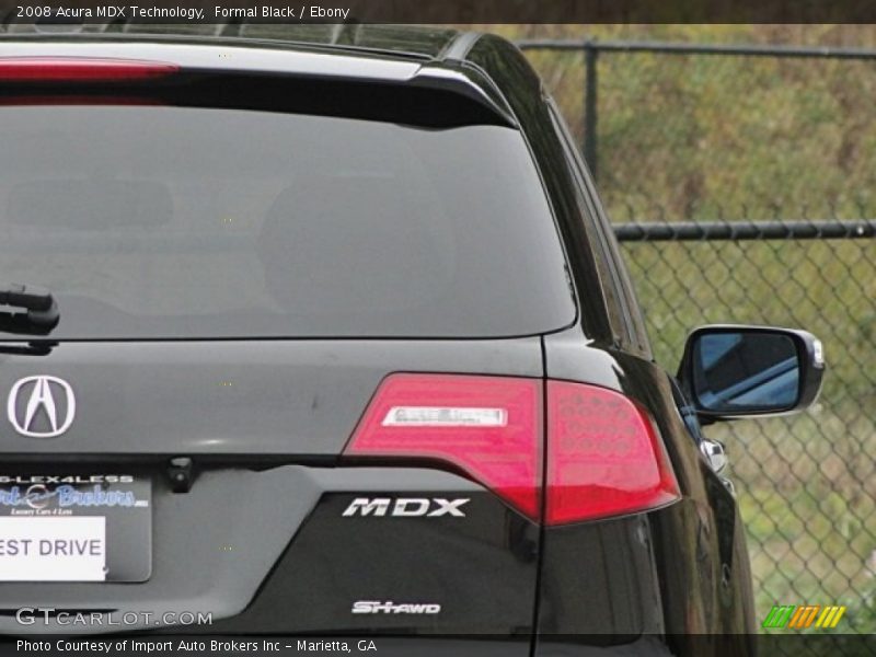 Formal Black / Ebony 2008 Acura MDX Technology
