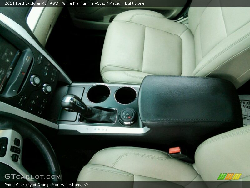 White Platinum Tri-Coat / Medium Light Stone 2011 Ford Explorer XLT 4WD