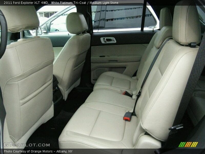 White Platinum Tri-Coat / Medium Light Stone 2011 Ford Explorer XLT 4WD