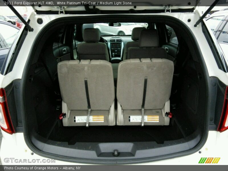 White Platinum Tri-Coat / Medium Light Stone 2011 Ford Explorer XLT 4WD