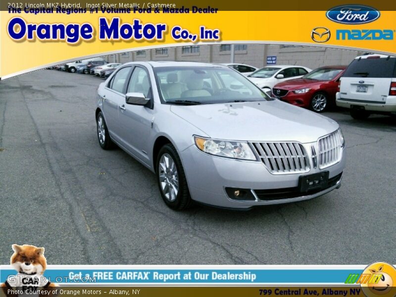 Ingot Silver Metallic / Cashmere 2012 Lincoln MKZ Hybrid