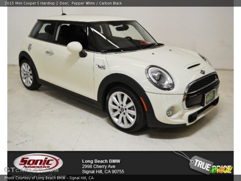 Pepper White / Carbon Black 2015 Mini Cooper S Hardtop 2 Door