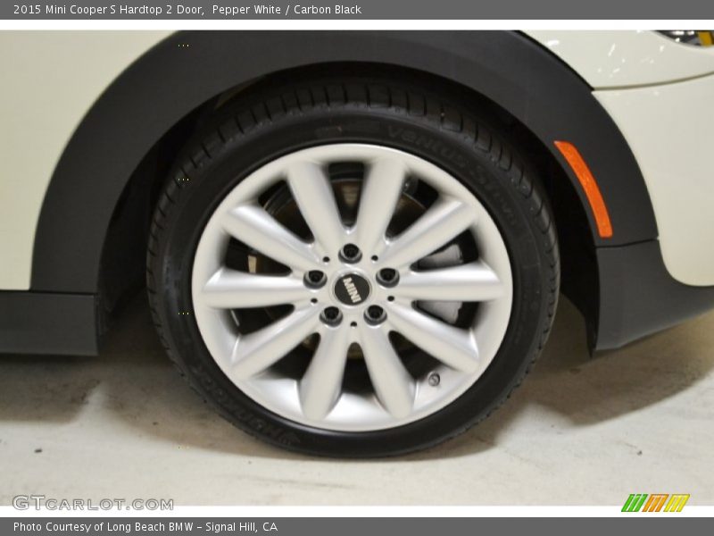 Pepper White / Carbon Black 2015 Mini Cooper S Hardtop 2 Door