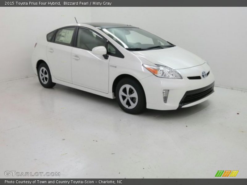 Blizzard Pearl / Misty Gray 2015 Toyota Prius Four Hybrid