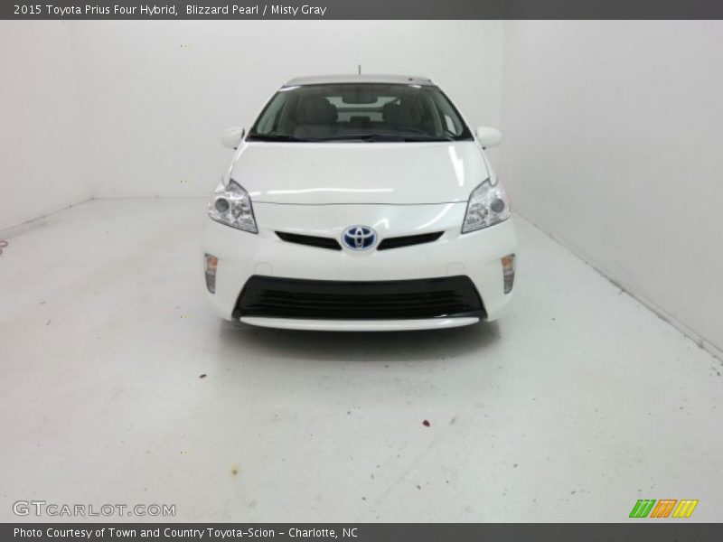 Blizzard Pearl / Misty Gray 2015 Toyota Prius Four Hybrid