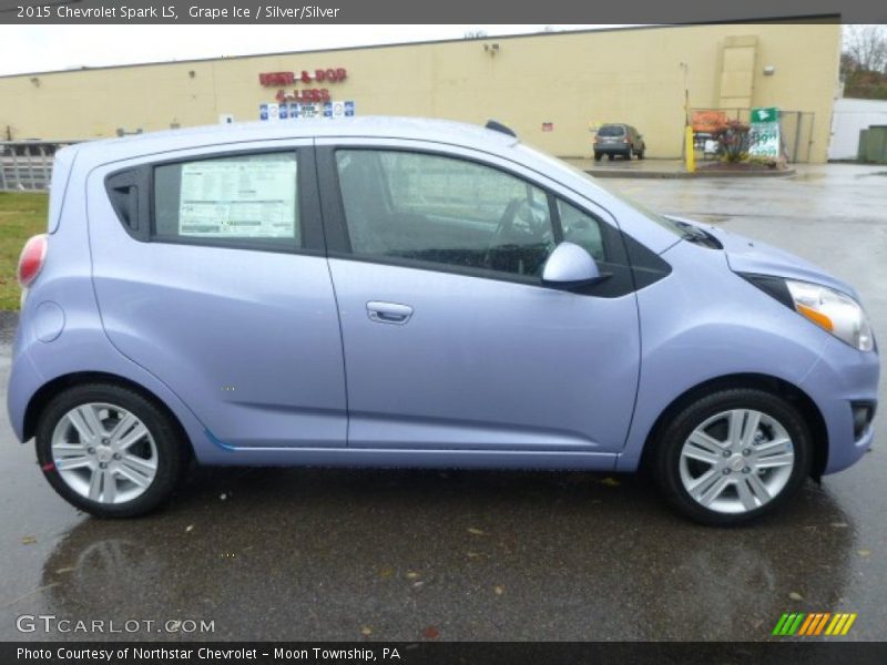 Grape Ice / Silver/Silver 2015 Chevrolet Spark LS