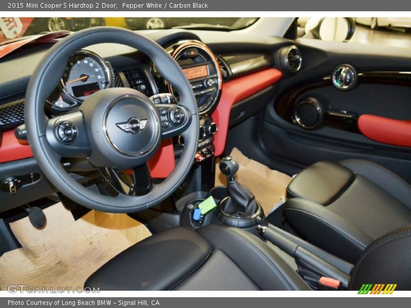 Pepper White / Carbon Black 2015 Mini Cooper S Hardtop 2 Door