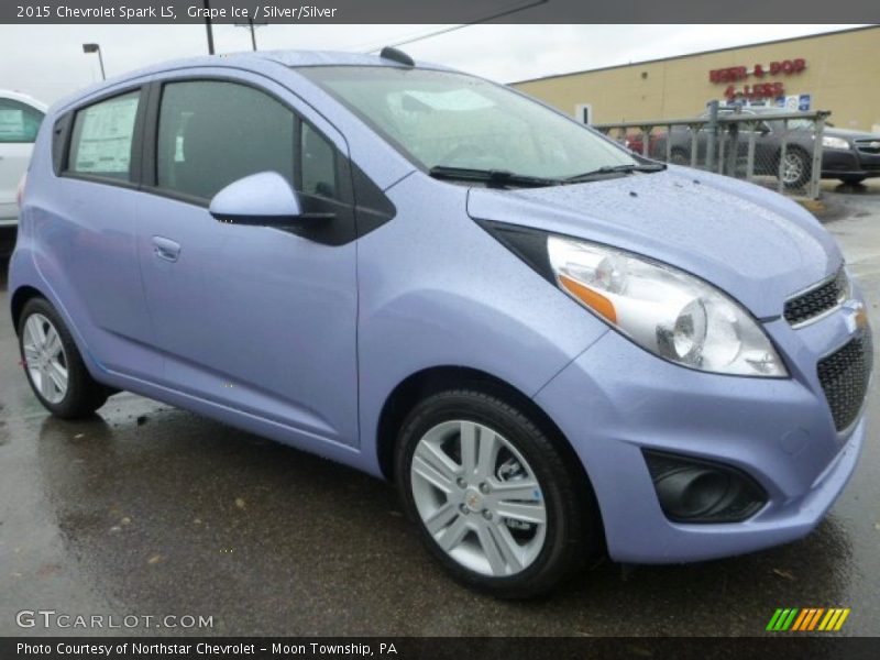 Grape Ice / Silver/Silver 2015 Chevrolet Spark LS
