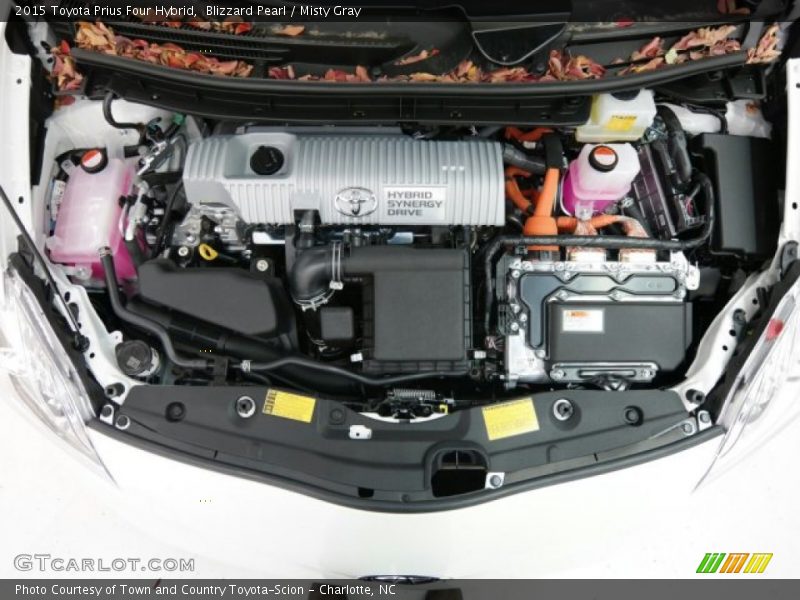 Blizzard Pearl / Misty Gray 2015 Toyota Prius Four Hybrid