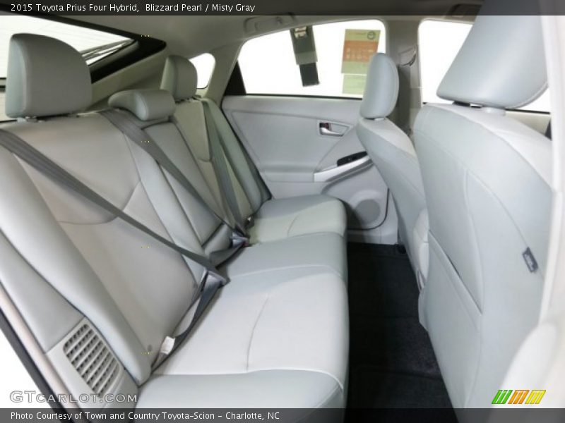 Blizzard Pearl / Misty Gray 2015 Toyota Prius Four Hybrid