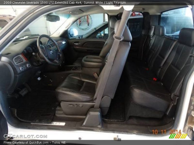 Summit White / Light Titanium 2009 Chevrolet Silverado 1500 LTZ Extended Cab 4x4