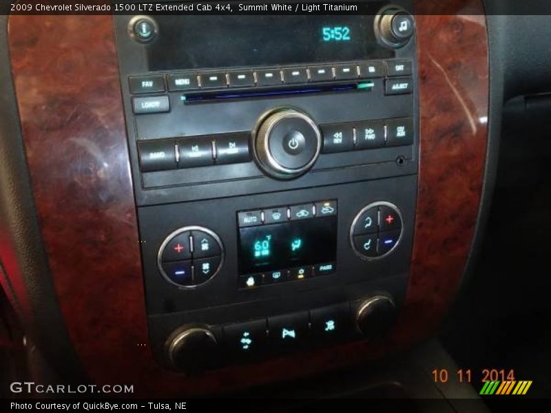 Summit White / Light Titanium 2009 Chevrolet Silverado 1500 LTZ Extended Cab 4x4