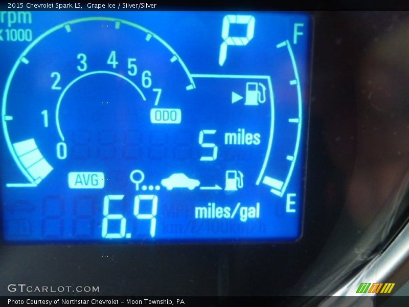 Grape Ice / Silver/Silver 2015 Chevrolet Spark LS