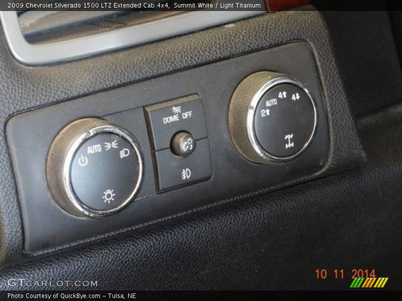 Summit White / Light Titanium 2009 Chevrolet Silverado 1500 LTZ Extended Cab 4x4