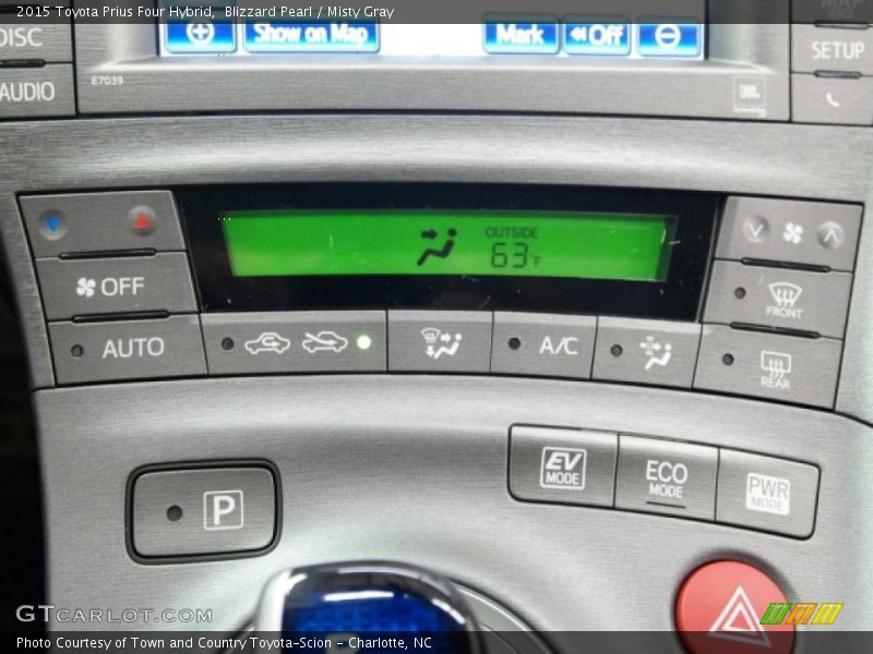 Blizzard Pearl / Misty Gray 2015 Toyota Prius Four Hybrid