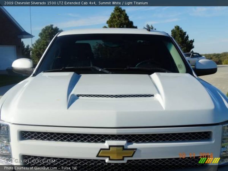 Summit White / Light Titanium 2009 Chevrolet Silverado 1500 LTZ Extended Cab 4x4