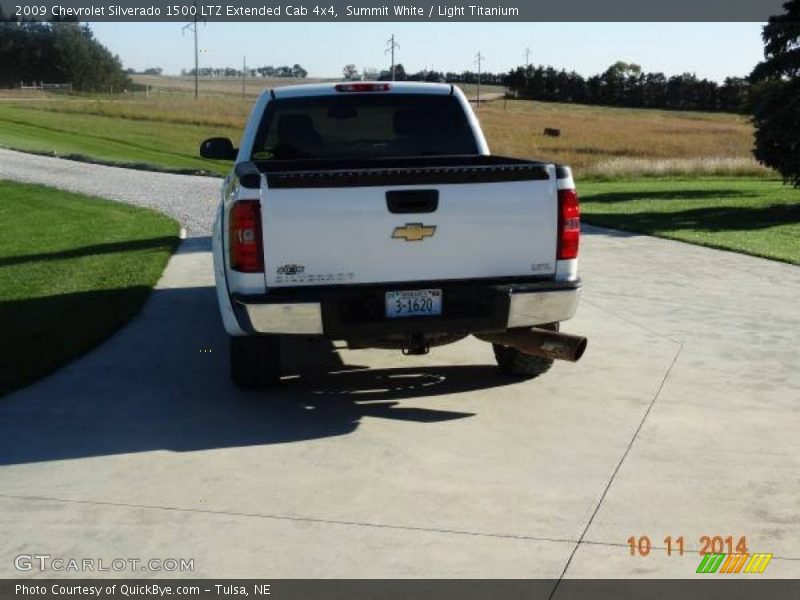 Summit White / Light Titanium 2009 Chevrolet Silverado 1500 LTZ Extended Cab 4x4