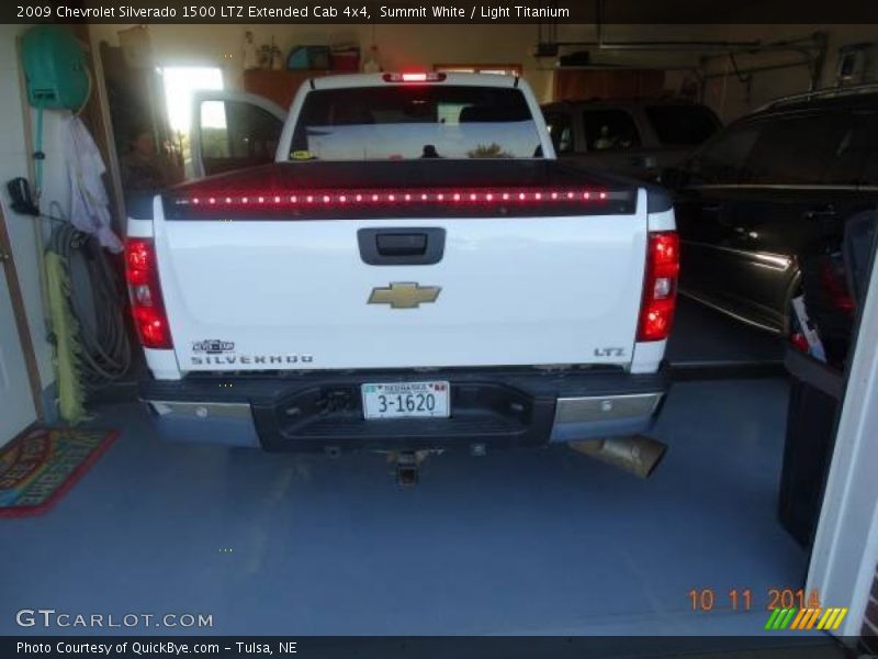 Summit White / Light Titanium 2009 Chevrolet Silverado 1500 LTZ Extended Cab 4x4