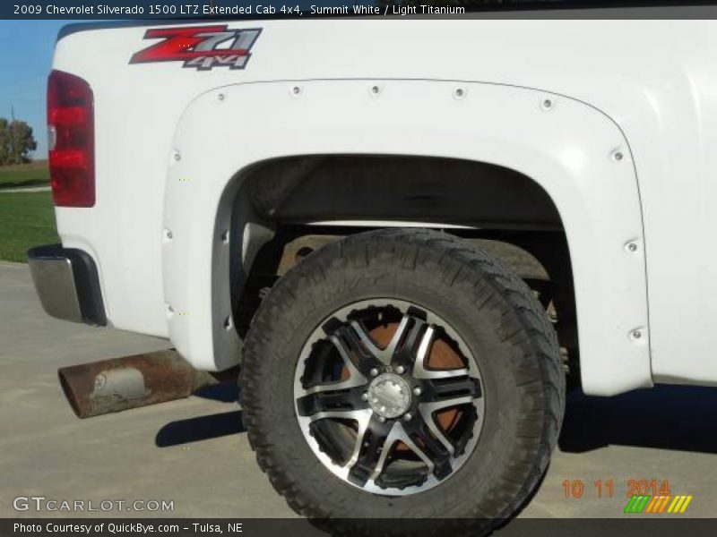 Summit White / Light Titanium 2009 Chevrolet Silverado 1500 LTZ Extended Cab 4x4