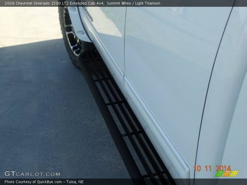 Summit White / Light Titanium 2009 Chevrolet Silverado 1500 LTZ Extended Cab 4x4
