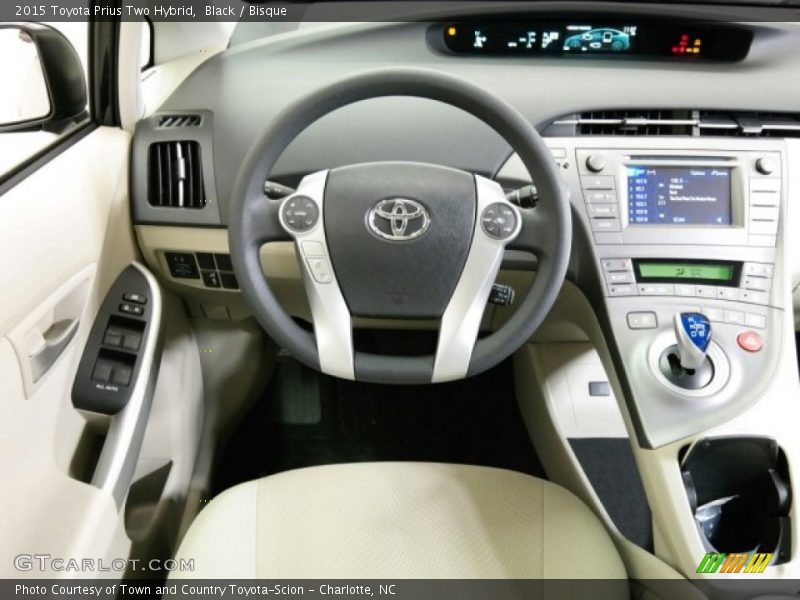 Black / Bisque 2015 Toyota Prius Two Hybrid