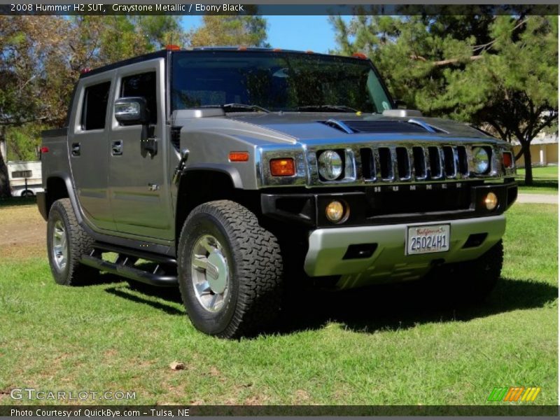 Graystone Metallic / Ebony Black 2008 Hummer H2 SUT