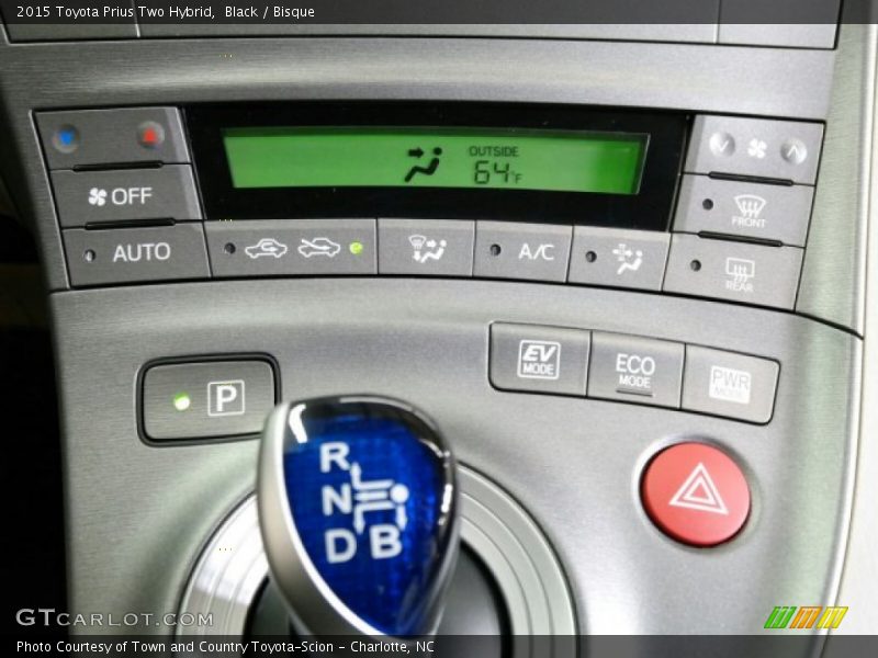 Black / Bisque 2015 Toyota Prius Two Hybrid