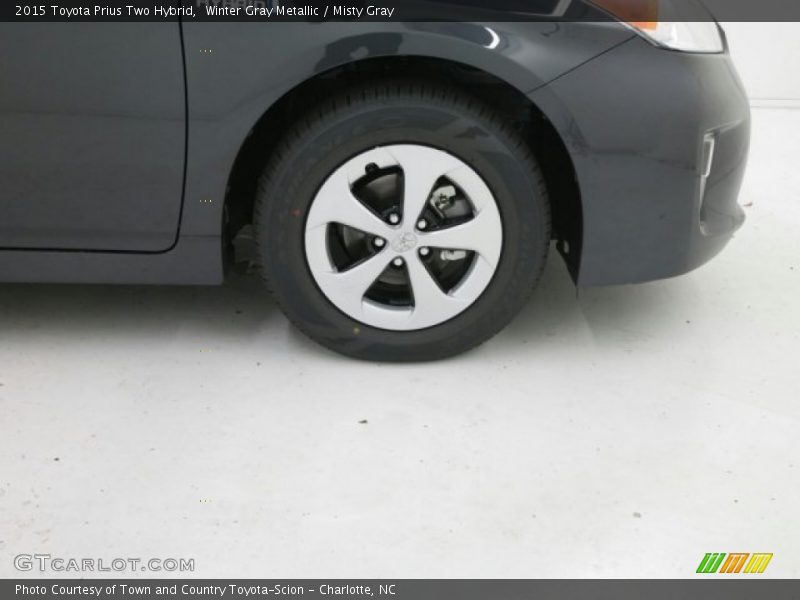 Winter Gray Metallic / Misty Gray 2015 Toyota Prius Two Hybrid