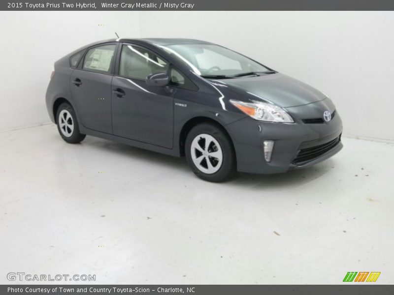Winter Gray Metallic / Misty Gray 2015 Toyota Prius Two Hybrid