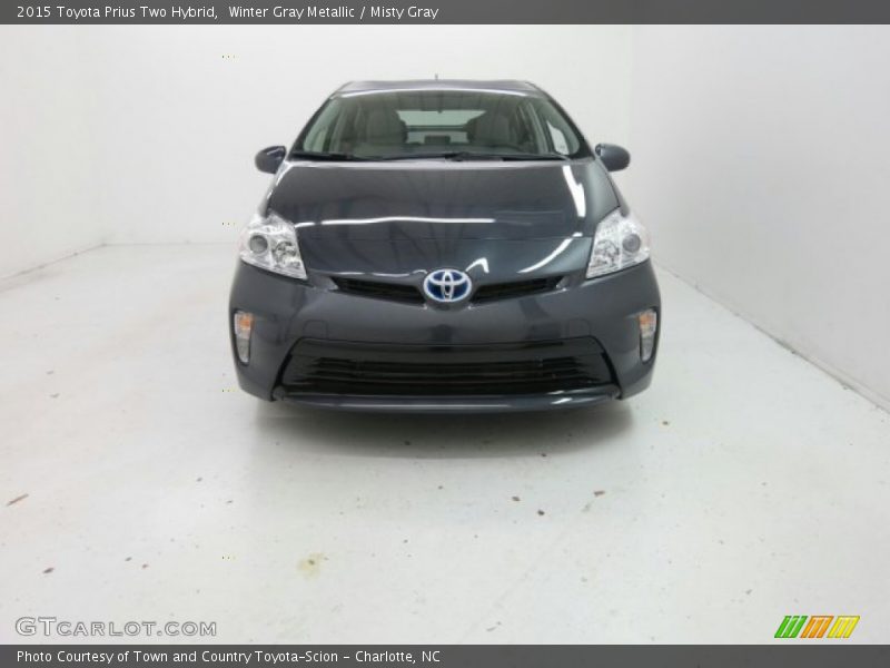 Winter Gray Metallic / Misty Gray 2015 Toyota Prius Two Hybrid