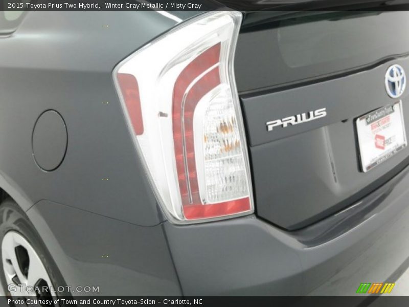 Winter Gray Metallic / Misty Gray 2015 Toyota Prius Two Hybrid