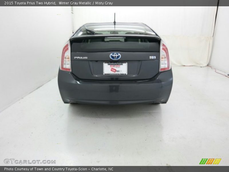 Winter Gray Metallic / Misty Gray 2015 Toyota Prius Two Hybrid