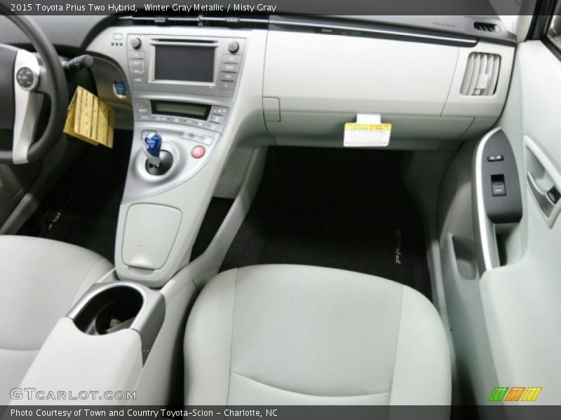 Winter Gray Metallic / Misty Gray 2015 Toyota Prius Two Hybrid