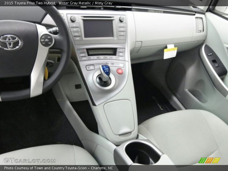 Winter Gray Metallic / Misty Gray 2015 Toyota Prius Two Hybrid