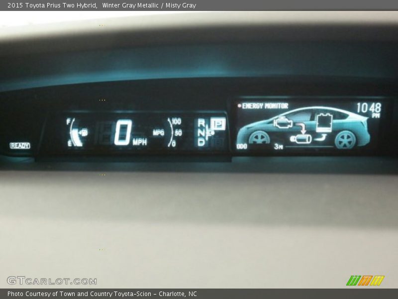 Winter Gray Metallic / Misty Gray 2015 Toyota Prius Two Hybrid