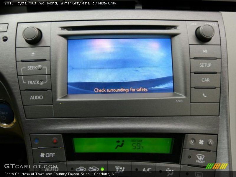 Winter Gray Metallic / Misty Gray 2015 Toyota Prius Two Hybrid