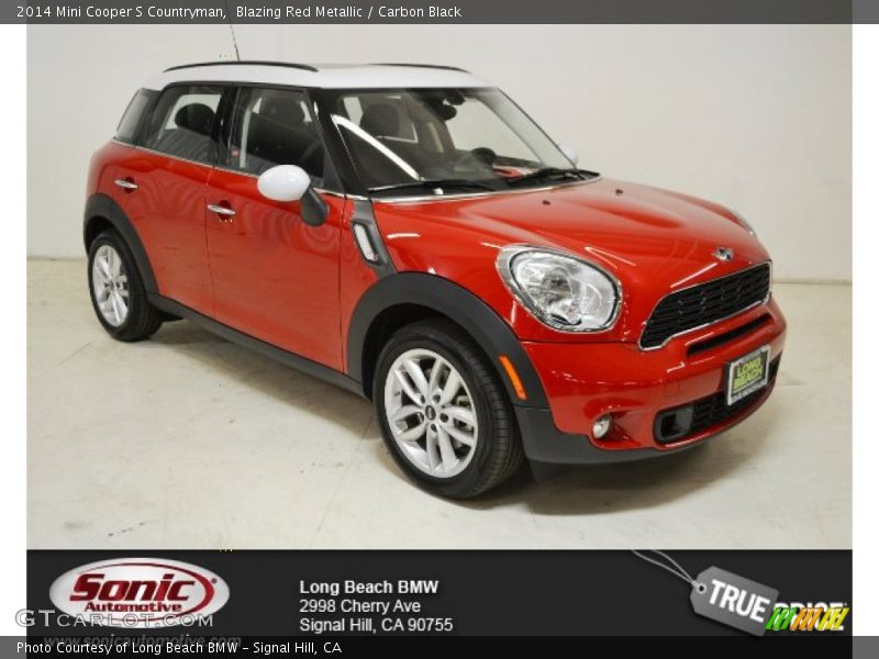 Blazing Red Metallic / Carbon Black 2014 Mini Cooper S Countryman