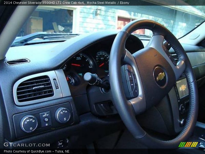Mocha Steel Metallic / Ebony 2014 Chevrolet Silverado 3500HD LTZ Crew Cab 4x4