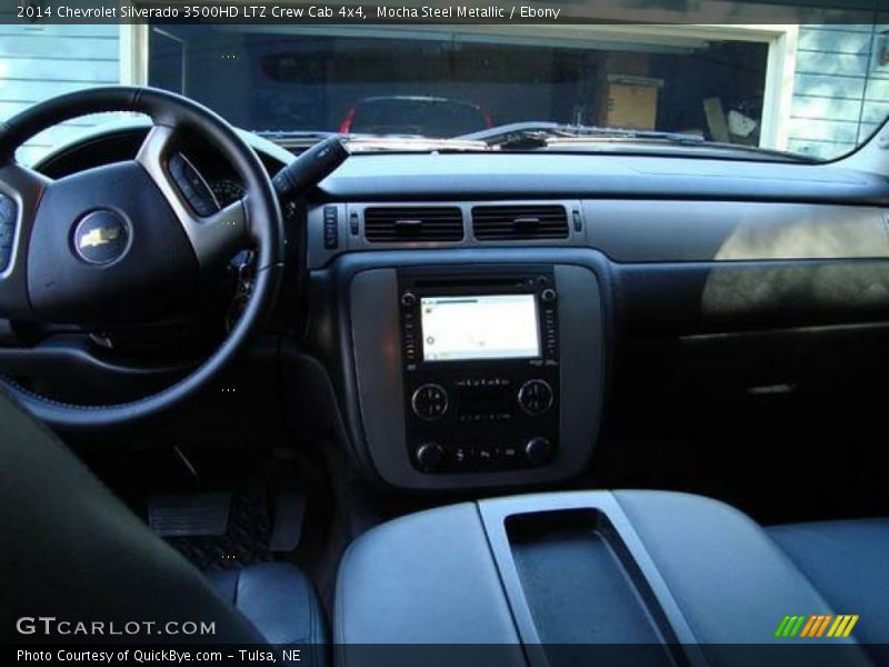 Mocha Steel Metallic / Ebony 2014 Chevrolet Silverado 3500HD LTZ Crew Cab 4x4