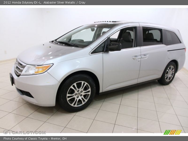 Alabaster Silver Metallic / Gray 2012 Honda Odyssey EX-L