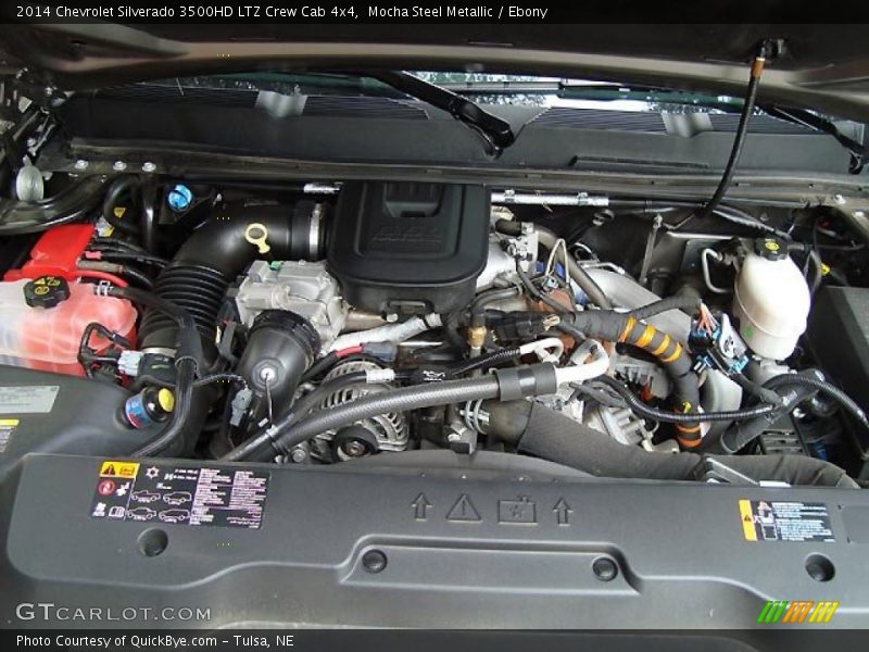 Mocha Steel Metallic / Ebony 2014 Chevrolet Silverado 3500HD LTZ Crew Cab 4x4