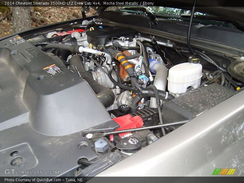 Mocha Steel Metallic / Ebony 2014 Chevrolet Silverado 3500HD LTZ Crew Cab 4x4