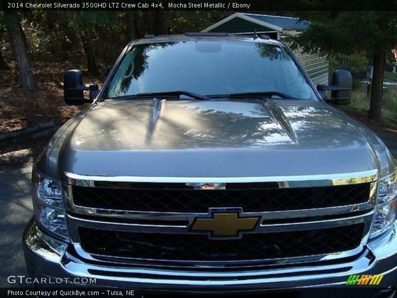 Mocha Steel Metallic / Ebony 2014 Chevrolet Silverado 3500HD LTZ Crew Cab 4x4