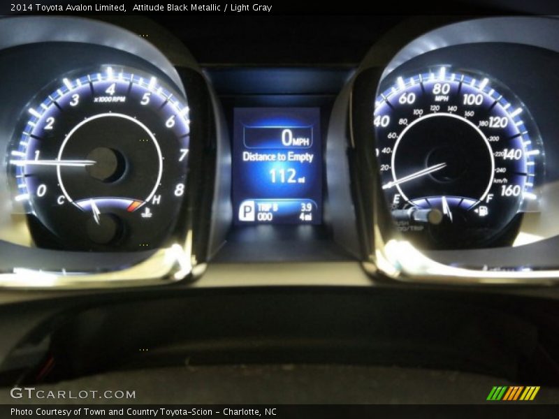Attitude Black Metallic / Light Gray 2014 Toyota Avalon Limited