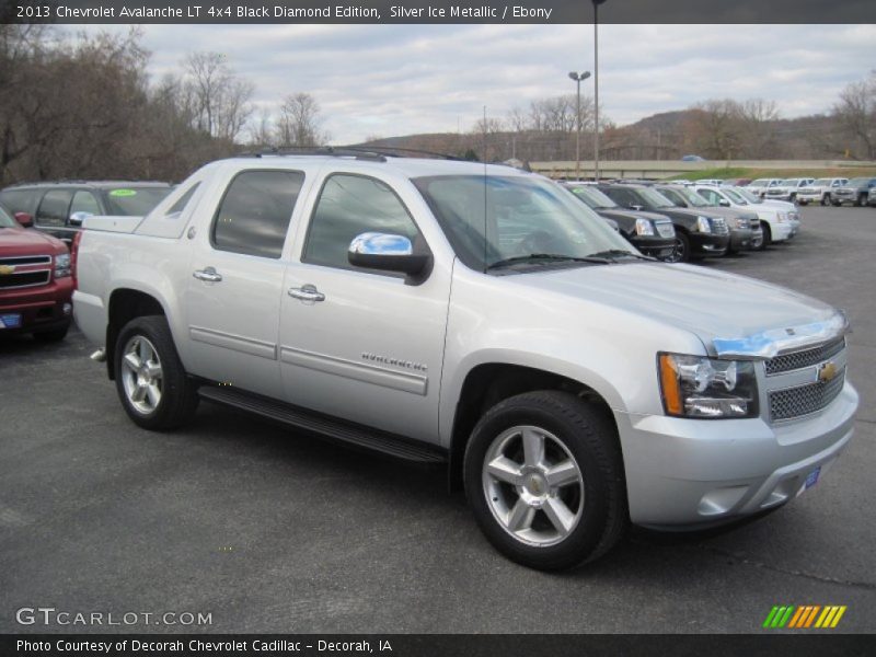 Silver Ice Metallic / Ebony 2013 Chevrolet Avalanche LT 4x4 Black Diamond Edition