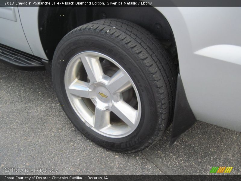 Silver Ice Metallic / Ebony 2013 Chevrolet Avalanche LT 4x4 Black Diamond Edition