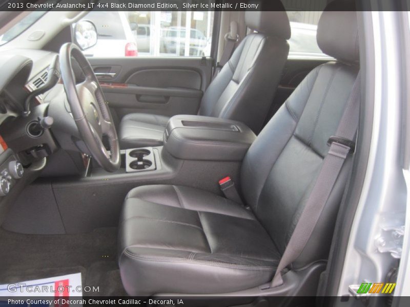 Silver Ice Metallic / Ebony 2013 Chevrolet Avalanche LT 4x4 Black Diamond Edition
