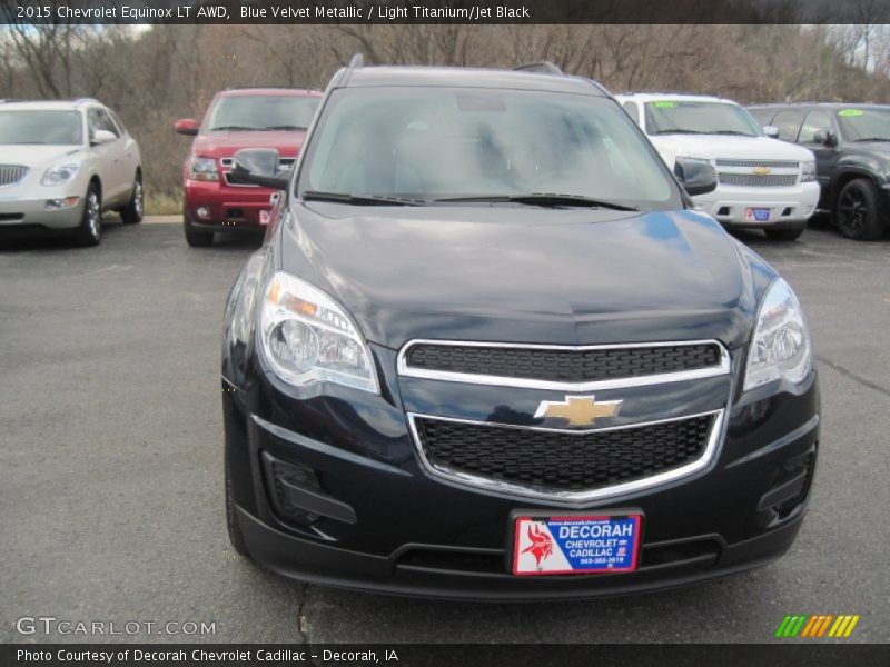 Blue Velvet Metallic / Light Titanium/Jet Black 2015 Chevrolet Equinox LT AWD