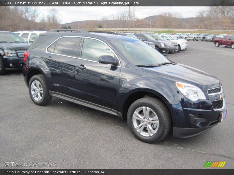 Blue Velvet Metallic / Light Titanium/Jet Black 2015 Chevrolet Equinox LT AWD