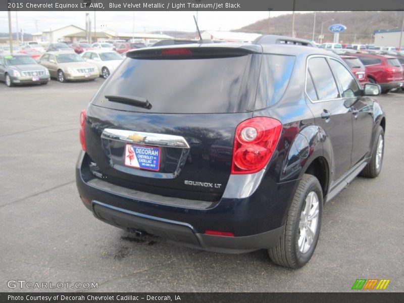 Blue Velvet Metallic / Light Titanium/Jet Black 2015 Chevrolet Equinox LT AWD